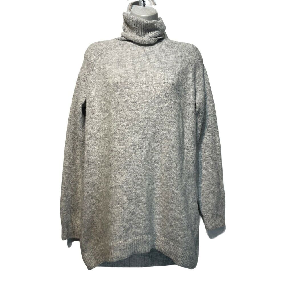 vero moda grey rollneck pullover sweater jumper Size S